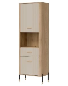 DANTE DT15 DĄB CREMONA T/KASZMIR MAT SZAFKA LP KPL