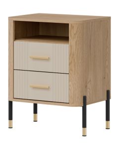 DANTE DT22 DĄB CR. T/KASZMIR MAT SZAFKA NOCNA KPL