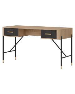 DANTE DT23 DĄB CREMONA T/ANTRACYT MAT BIURKO KPL