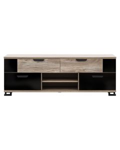 G-TE GT01 DĄB/ CZARNY POŁ/DĄB RTV KPL