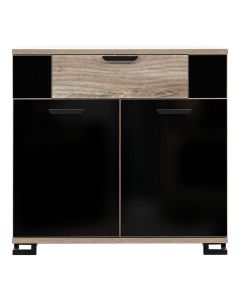 G-TE GT02 DĄB/ CZARNY POŁ/DĄB KOMODA KPL