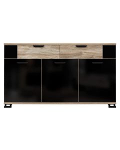 G-TE GT03 DĄB/ CZARNY POŁ/DĄB KOMODA KPL