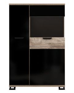 G-TE GT04 DĄB CZARNY P/DĄB WITRYNA L/P KPL