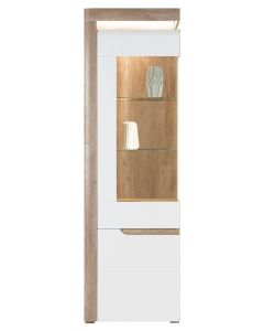 IRMA IM-6 dąb/ biały połysk WITRYNA L kpl.