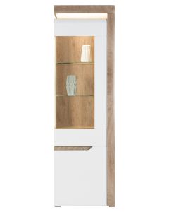 IRMA IM-7 dąb/ biały połysk WITRYNA P kpl.