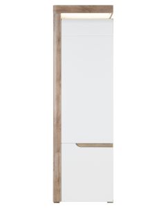 IRMA IM-8 dąb/ biały połysk REGAŁ kpl.