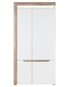 IRMA IM-9 dąb/ biały połysk SZAFA 2D kpl.