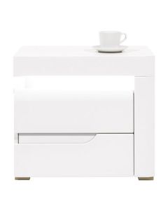 IRMA IM-18 biały/biały,d.magia SZAFKA NOCNA P kpl.