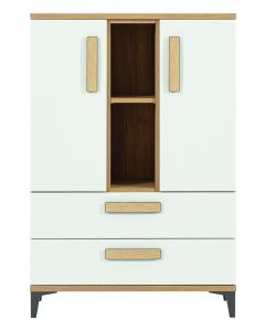 KUBO KB03  DĄB NAGANO/BIAŁY KOMODA KPL