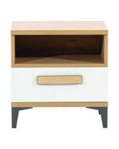 KUBO KB11 DĄB NAGANO/BIAŁY SZAFKA NOCNA KPL