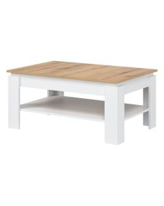 ŁAWA  LA07 BIAŁY/DĄB EVOKE kpl.