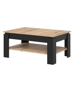 ŁAWA  LA07 CZARNY/DĄB EVOKE kpl.