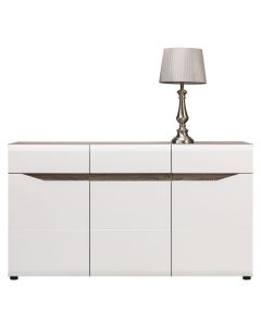 LIONEL LI-3 dąb s./ biały KOMODA kpl.