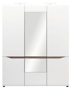 LIONEL LI-9 dąb s./ biały SZAFA 3D kpl.