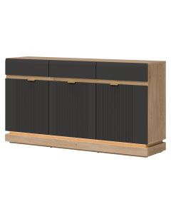 MILTON ML03 DĄB CREM TORRO ANTRACYT KOMODA KPL