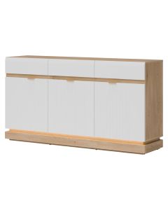 MILTON ML03 DĄB CREM TORRO BIAŁY KOMODA KPL