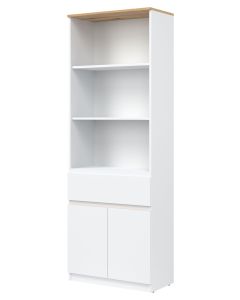 REMI RM09 BIAŁY/DĄB EVOKE  SZAFKA L/P KPL