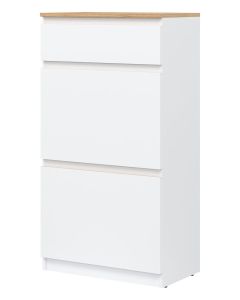 REMI RM11 BIAŁY/DĄB EVOKE SZAFKA NA BUTY KPL