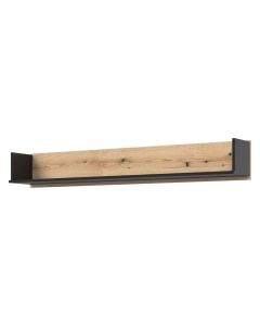 S-LINE SL09 DĄB E/CZARNY PÓŁKA KPL