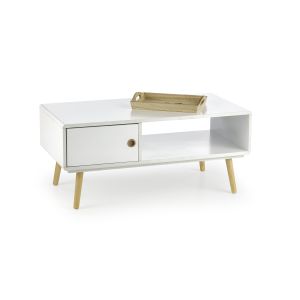 MALMO LAW1 ława biały / buk (1p=1szt)