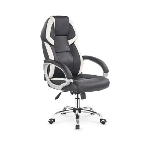 BARTON fotel gabinetowy czarno-biały