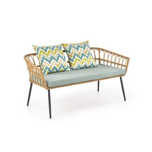 GARDENA 2S fotel podwójny czarny / naturalny / popielaty (1p=1szt)