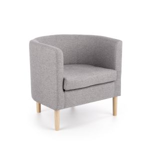 CLUBBY fotel wypoczynkowy popiel (1p=1szt)