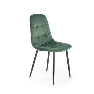 K417 krzesło ciemny zielony velvet (1p=4szt)