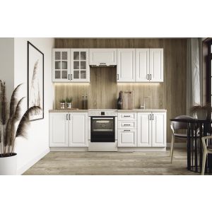 ELIZABETH 240 kuchnia zestaw korpus: biały, front: biały mat (10p=1kpl)