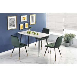 MARCO stół biały marmur / czarny (2p=1szt)