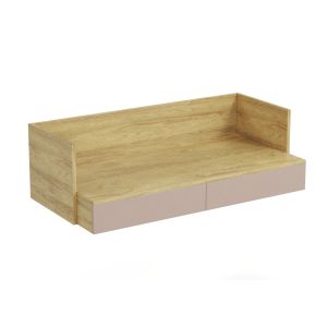 MOBIUS BIURKO 2S korpus: hikora naturalna, fronty - antyczny róż (1p=1szt)