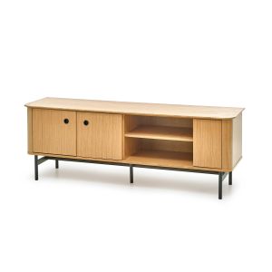 SMART szafka RTV-1 dąb naturalny/czarny (2p=1szt)