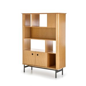 SMART regał REG-2 dąb naturalny/czarny (2p=1szt)