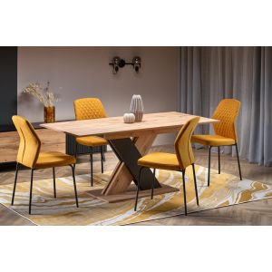 XARELTO stół rozkładany dąb wotan - czarny (2p=1szt)