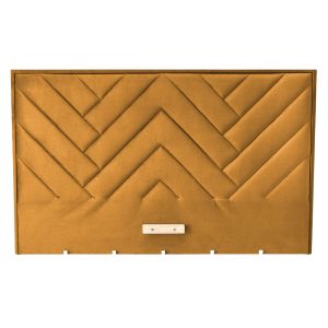 MODULO W1 łóżko 160 - wezgłowie musztardowy tap. Monolith 48 (1p=1szt)