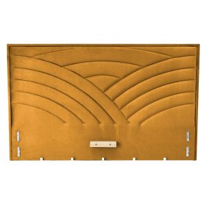 MODULO W3 łóżko 160 - wezgłowie musztardowy tap. Monolith 48 (1p=1szt)