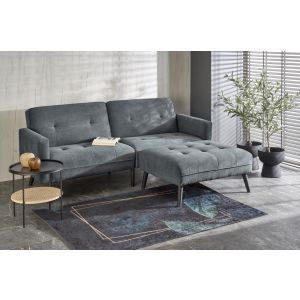 CORNELIUS sofa rozkładana z funkcją narożnika popiel (1p=1szt)