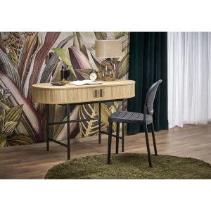 B51 biurko naturalny / czarny (1p=1szt)