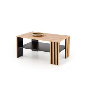 FEMINA ława dąb artisan/czarny (1p=1szt)