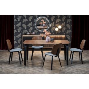 PEDRO stół, blat - orzechowy, noga - czarny (2p=1szt)