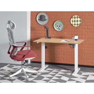 B53 biurko biurko z funkcją regulacji wysokości, dąb artisan / biały (2p=1szt)