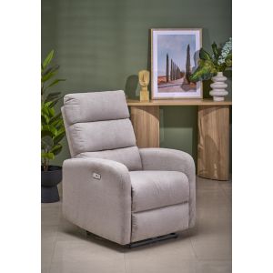 CARINIO fotel wypoczynkowy jasny beżowy