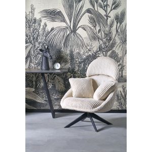 MERRY 2 fotel wypoczynkowy z funkcją obracania, kremowy (1p=1szt)