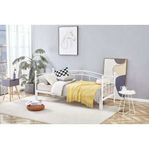 ARIZA łóżko z wysuwanym dodatkowym materacem, biały (1p=1szt)