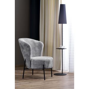 CEZAR fotel wypoczynkowy, popielaty (1p=1szt)