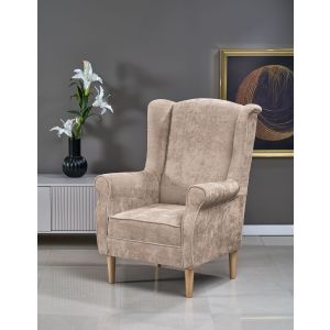 HERMES fotel wypoczynkowy, beżowy (tkanina MARKOS 14-#3)