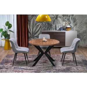 PERONI stół rozkładany orzech - czarny (2p=1szt)