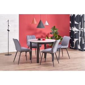 RINGO stół kolor blat kaszmir, nogi - czarny (102-142x102x76 cm) (2p=1szt)