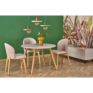 RUBEN stół kolor blat - kaszmir, nogi - naturalny (102-142x102x75 cm) (2p=1szt)