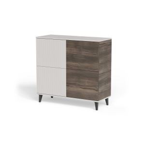 RANDOM 2 KM-2 komoda kaszmir / orzech / czarny (2p=1szt)